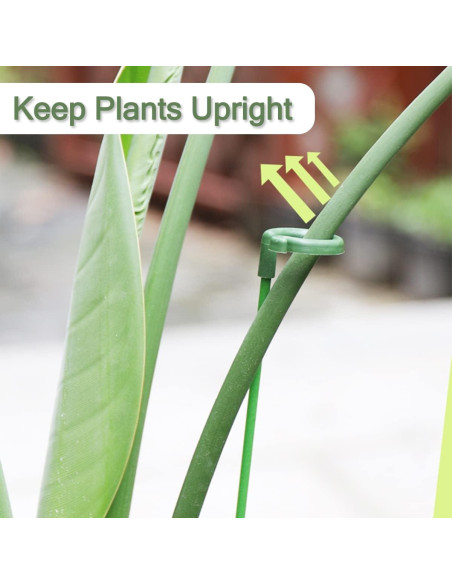 Soportes para Plantas LUCKJUJU 30 Pcs 37cm 27cm 17cm Clips