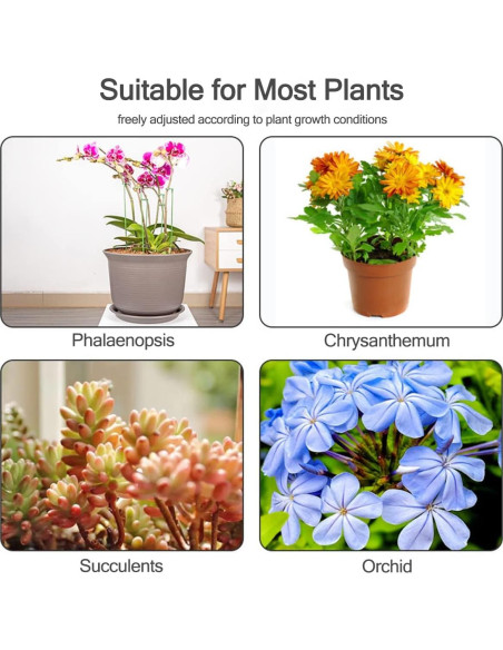 Soportes para Plantas LUCKJUJU 30 Pcs 37cm 27cm 17cm Clips