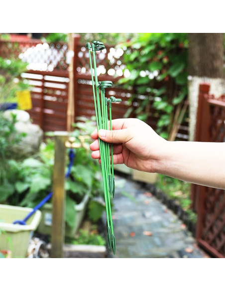 Soportes para Plantas LUCKJUJU 30 Pcs 37cm 27cm 17cm Clips