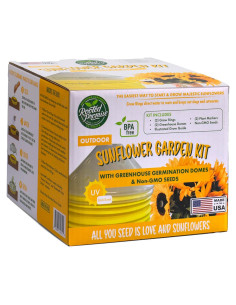 Kit de Jardín de Girasoles Rooted Promise - Cultiva 2.13 a 3.66 m