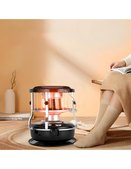 Calentador de queroseno Saterkali 9000 BTU 4.5L portátil