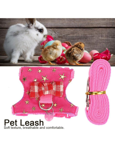 Arnés Ajustable para Hámster GLOGLOW con Correa S