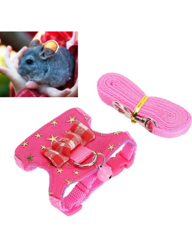 Arnés Ajustable para Hámster GLOGLOW con Correa S