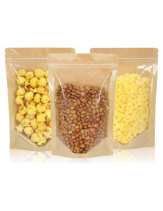 100 Bolsas Reutilizables de Kraft Mstar Packing 10x15 cm