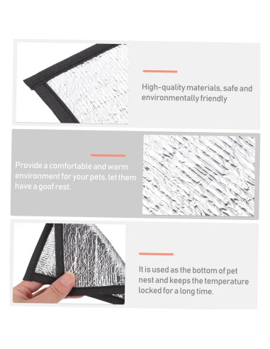 3 Almohadillas Térmicas para Reptiles Toddmomy 16x16cm Invierno