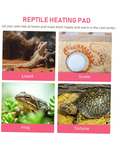 3 Almohadillas Térmicas para Reptiles Toddmomy 16x16cm Invierno