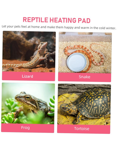 3 Almohadillas Térmicas para Reptiles Toddmomy 16x16cm Invierno