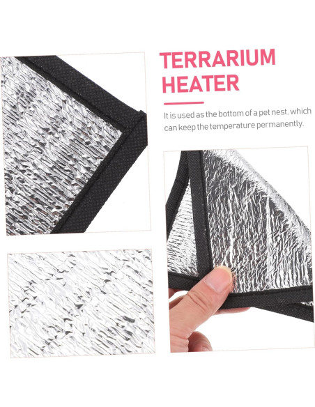 3 Almohadillas Térmicas para Reptiles Toddmomy 16x16cm Invierno