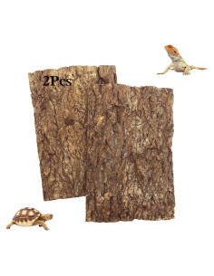 Fondo de Corteza de Corcho Tfwadmx 2Pcs 40x30cm para Reptiles
