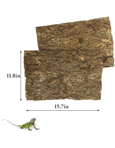 Fondo de Corteza de Corcho Tfwadmx 2Pcs 40x30cm para Reptiles 2