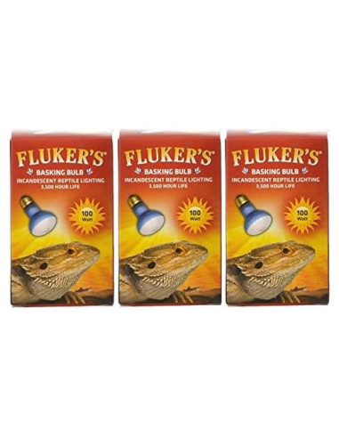 Paquete de 3 Bombillas Spotlight Fluker's 100W para Reptiles