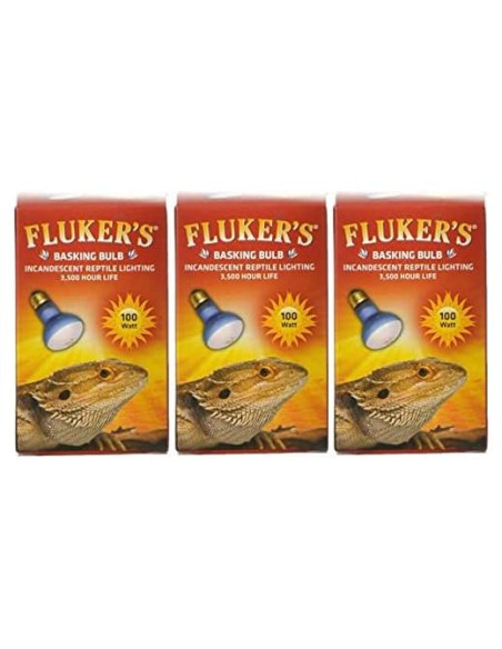 Paquete de 3 Bombillas Spotlight Fluker's 100W para Reptiles