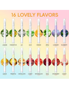 COSCELIA Kit de 16 Bolígrafos de Aceite para Cutículas 195g 2