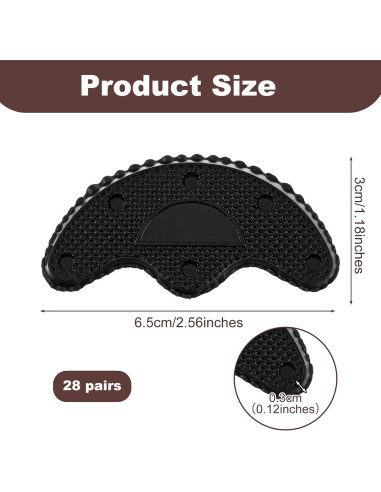 Kit de Reparación de Tacones Negras ElevateTech - 28 Pares