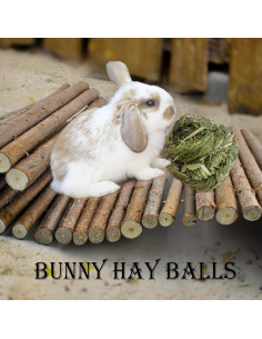 Bolas de Hierba Timothy para Conejos Kathson - 6 Pcs, 7.6 cm 2