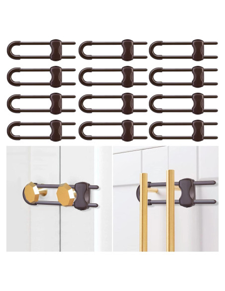 12 Cerraduras de Seguridad para Gabinetes Modacraft Ajustables