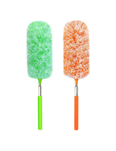 Paquete de 2 Plumeros Telescópicos HTOOLPRO Microfibra 76 cm