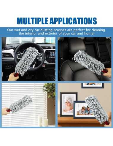 Duster de Coche Wuyaoyao Microfibra 35 cm Gris Claro