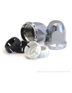 Cubierta de Tuerca de Pernos Alcoa 10 Piezas ABS Cromo 32-33mm