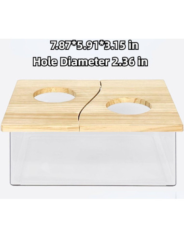 Contenedor de Baño de Arena para Hámster Copfeu 20x15 cm