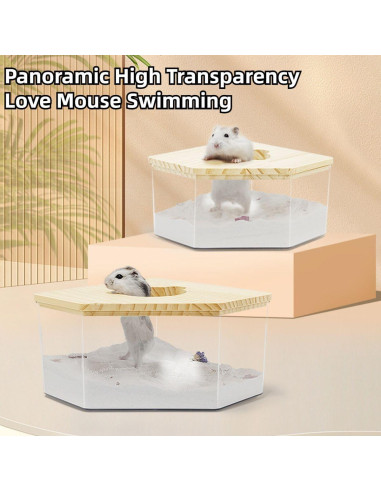 Contenedor de Baño de Arena para Hámster Copfeu 20x15 cm