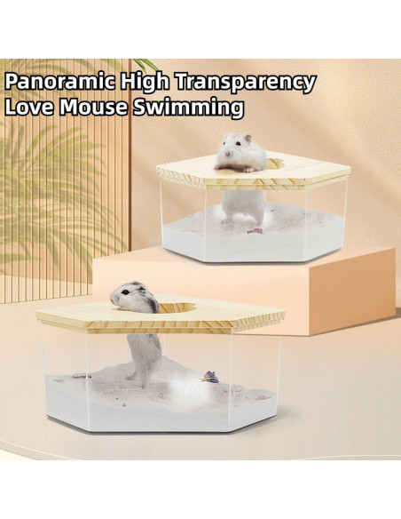 Contenedor de Baño de Arena para Hámster Copfeu 20x15 cm
