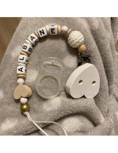 5 Clips Adaptadores de Chupete Silicona Grado Alimenticio Transparente