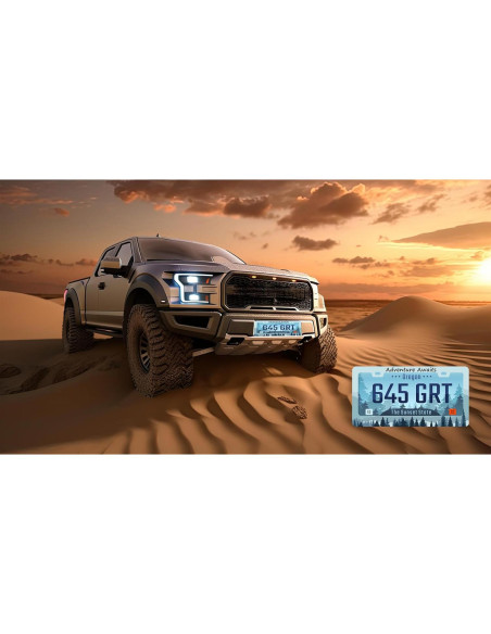 Marco de Placa de Licencia KDQEP LPF Acero Inoxidable 31.2x16 cm