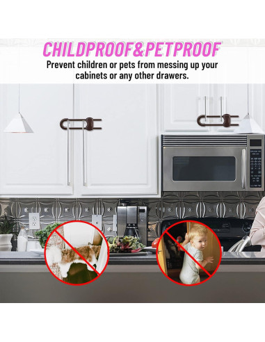 12 Cerraduras de Seguridad para Gabinetes Modacraft Ajustables