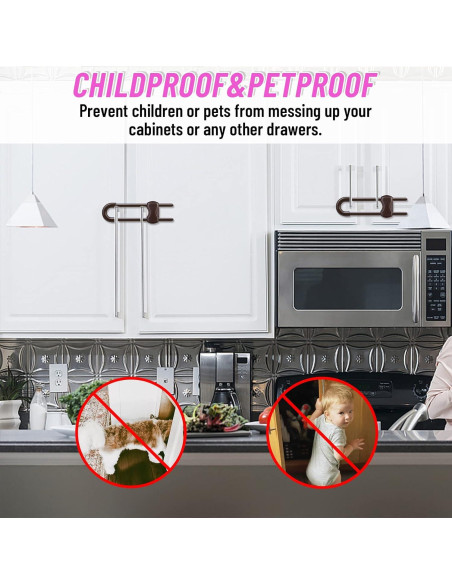 12 Cerraduras de Seguridad para Gabinetes Modacraft Ajustables