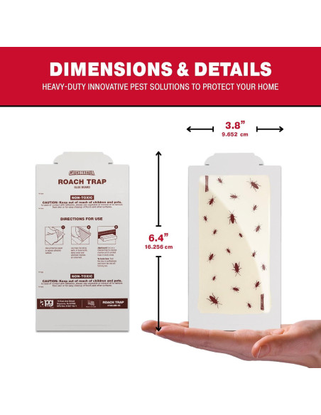 Trampas de Pegamento Catchmaster 6 Unidades para Cucarachas y Insectos