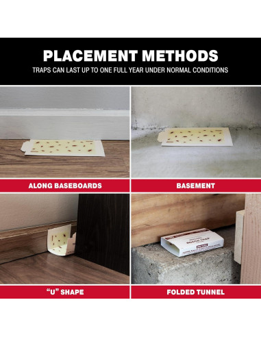 Trampas de Pegamento Catchmaster 6 Unidades para Cucarachas y Insectos