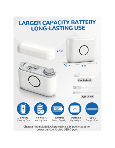 Cortador de Uñas Eléctrico ONEDONE 3-en-1 Recargable para Bebés