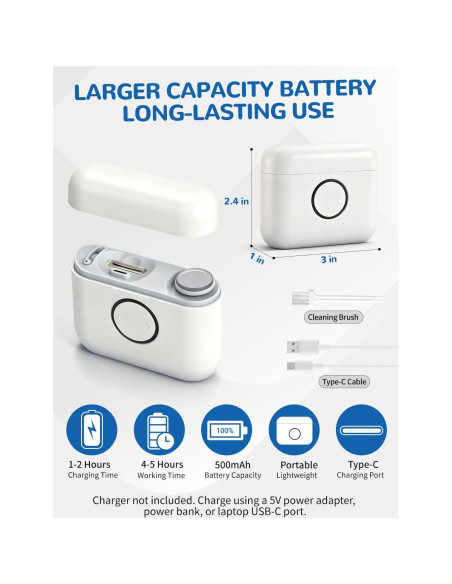 Cortador de Uñas Eléctrico ONEDONE 3-en-1 Recargable para Bebés