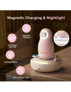 Cortador de Uñas Eléctrico MelodySusie para Bebés Rosa 2