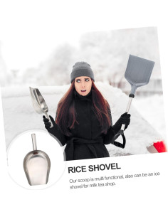 Cuchara de Acero Inoxidable Alipis 38.5cm Reutilizable Multiusos 2