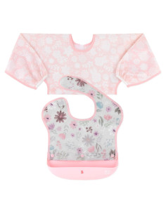 Bibs de Silicona Bumkins Floral para Bebé 6-24 Meses