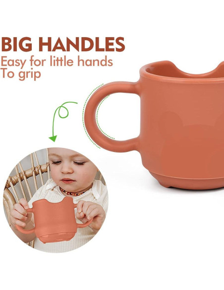 Combo Alimentador de Frutas y Taza Silicona Haakaa para Bebés