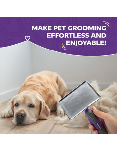 Cepillo Slicker Hertzko Grande para Perros y Gatos - Elimina Enredos 2