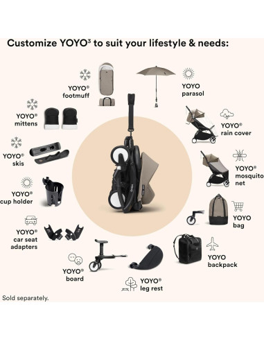 Bolsa de Almacenamiento Stokke YOYO3 Taupe - 10 kg Capacidad