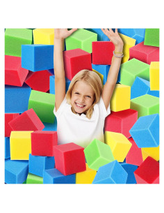 Bloques de Cubos de Espuma VioraWhite 36 Unidades 7.87 cm Coloridos