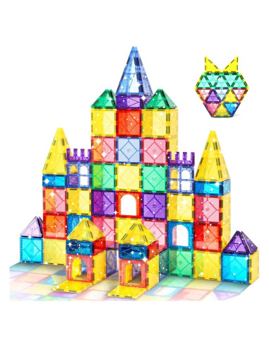 100 Piezas de Azulejos Magnéticos Mruikeny para Niños 3-8 Años