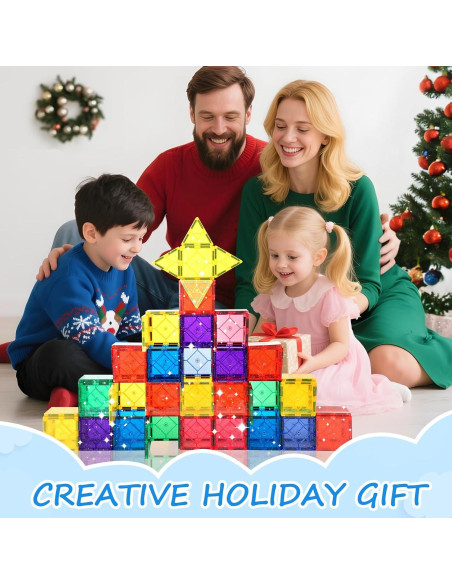 100 Piezas de Azulejos Magnéticos Mruikeny para Niños 3-8 Años