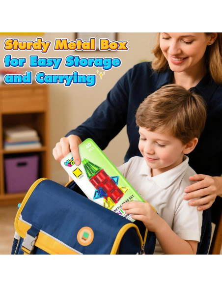 Set de 40 Azulejos Magnéticos Mini Minecftoy para Niños