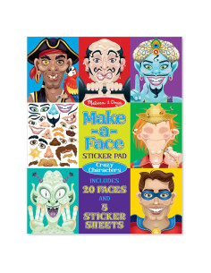 Almohadilla de Pegatinas Melissa & Doug Personajes Locos 20 Páginas