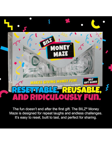 Laberinto de Dinero BILZ | Juego de Rompecabezas Reutilizable 8+