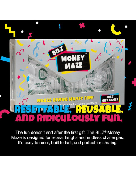 Laberinto de Dinero BILZ | Juego de Rompecabezas Reutilizable 8+