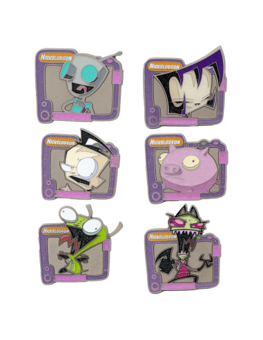 Pines de Esmalte Brillante Invader Zim - Caja Sorpresa