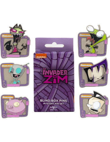 Pines de Esmalte Brillante Invader Zim - Caja Sorpresa