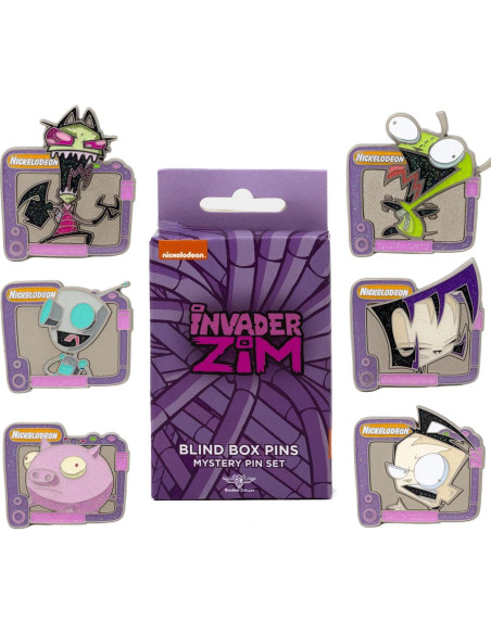 Pines de Esmalte Brillante Invader Zim - Caja Sorpresa
